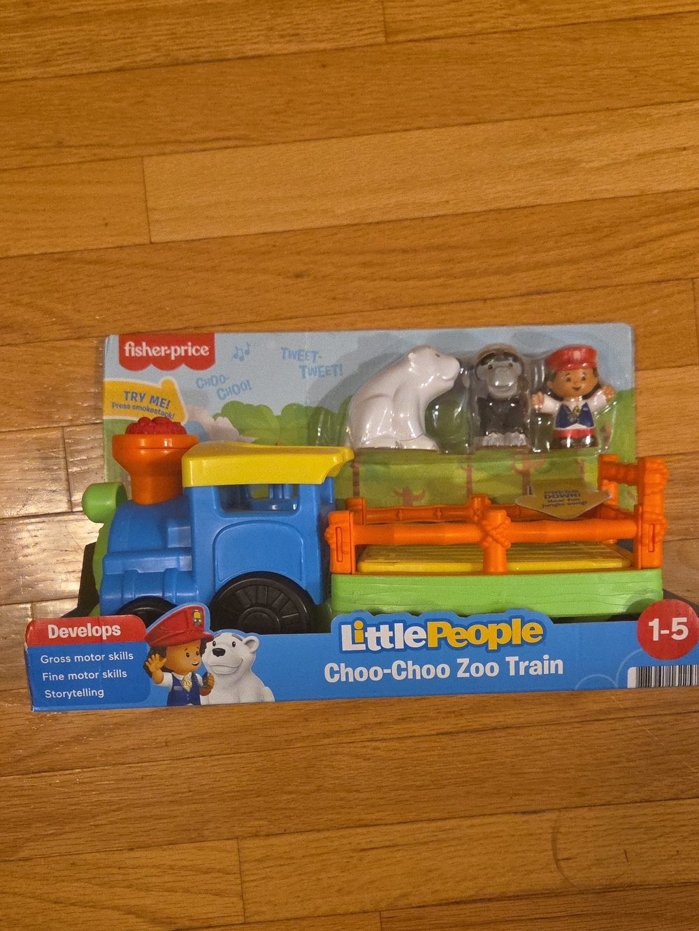 Fisher-Price Little People Choo-Choo Zoo Train - Blue, Orange & Yellow